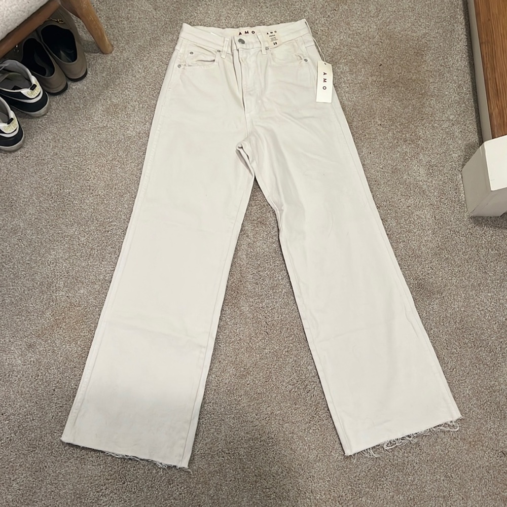 AMO Frida High-Rise Wide-Leg Jeans